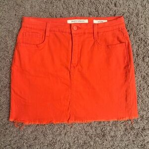 Jones New York Bold Orange Mini Skirt